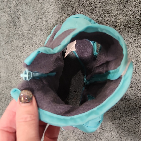 Cozy Turquoise and Gray Fleece Dog Vest Size S! - Picture 6 of 6